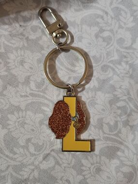 Disney Lady and the Tramp "L" for Lady Keychain